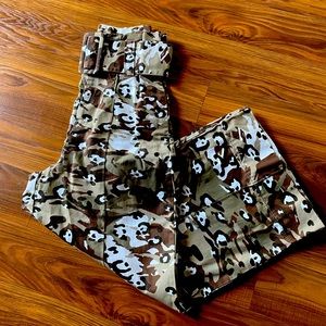 ASOS High Waisted Camo Cropped Culotte